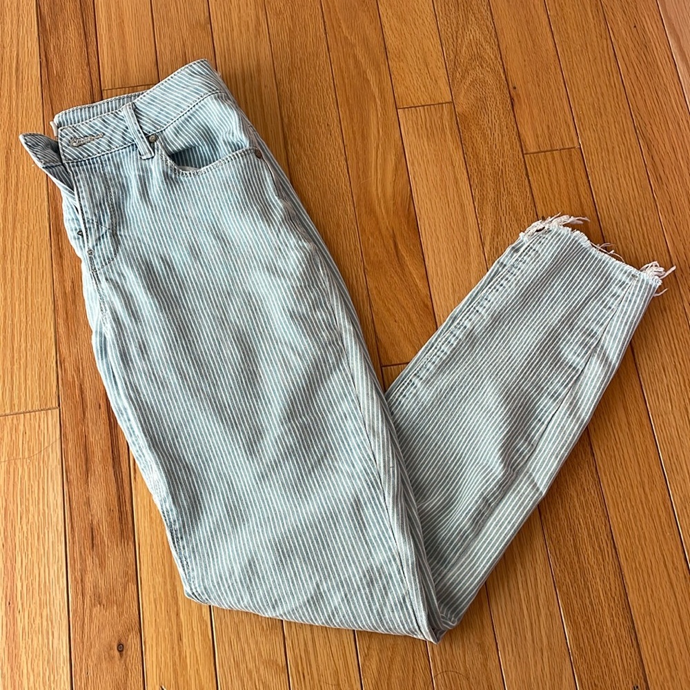 Unpublished Striped Skinny Jeans